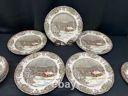 Johnson Brothers THE FRIENDLY VILLAGE England 15 Piece Lot Plates, Bowls