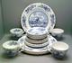 Johnson Brothers Tulip Time Blue, White Background 20 Piece Set Four Settings