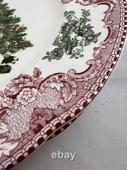 Johnson Brothers TWO England 1883 Old Britain Castles Dinner Plate Pink & Green