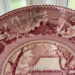 Johnson Brothers Thanksgiving Frozen Up Dinner Plates 10.5 Set Of 12 1940s