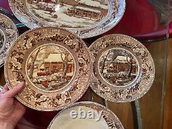 Johnson Brothers Thanksgiving Historic America 15 piece Platter Plates