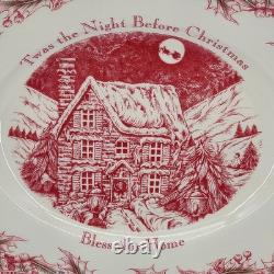 Johnson Brothers Twas the Night Before Christmas Oval Platter 11.75 x 9 7/8