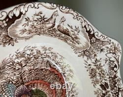 Johnson Brothers Wild Turkeys Native American Windsor Ware 9.75 Vegetable Bowl