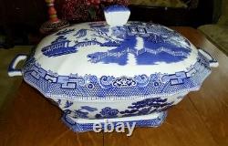 Johnson Brothers Willow Blue Large Oval Tureen And LID