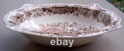 Johnson Brothers Windsor Ware Wild Turkeys Oval Vegetable Serving Bowl ENGLAND