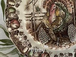 Johnson Brothers'his Majesty'turkey Dinner Plates Set Of 8 Holiday Thanksgiving