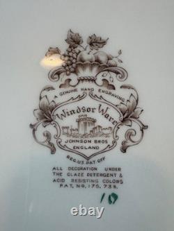 Johnson bros england large harbest fruit windsor ware tray
