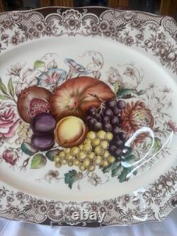 Johnson bros england large harbest fruit windsor ware tray