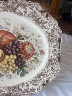 Johnson bros england large harbest fruit windsor ware tray