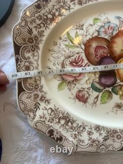 Johnson bros england large harbest fruit windsor ware tray