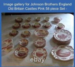 Johnson brothers china Set old britain castles Rare 58pc