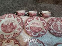 Johnson brothers old britain castles pink
