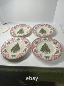 Johnson brothers old britain castles pink christmas 8.72'' Salad Plate