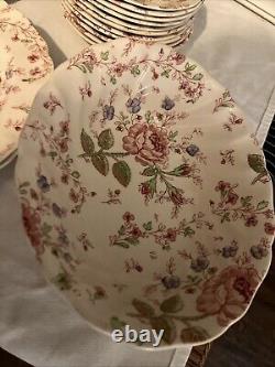 Johnson brothers rose chintz china 25 pieces