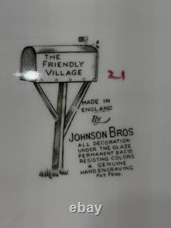 LARGE Johnson Brothers THE FRIENDLY VILLAGE Tureen with Lid 13.25- England, EUC