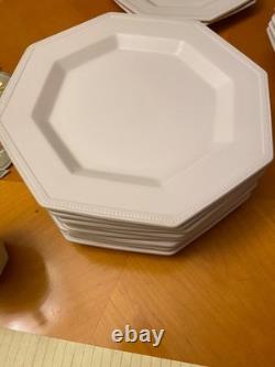 Lot of 45 Vintage Johnson Brothers Heritage White Ironstone, Made in England