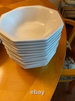 Lot of 45 Vintage Johnson Brothers Heritage White Ironstone, Made in England