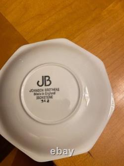 Lot of 45 Vintage Johnson Brothers Heritage White Ironstone, Made in England