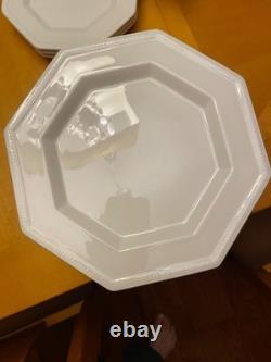 Lot of 45 Vintage Johnson Brothers Heritage White Ironstone, Made in England