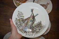Lot of 9 Johnson Brothers Game Birds Vintage Large Oval Plates