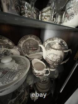 Massive Johnson brothers friendly village vintage collection made in England