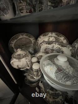 Massive Johnson brothers friendly village vintage collection made in England