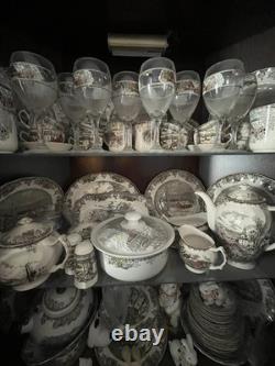 Massive Johnson brothers friendly village vintage collection made in England