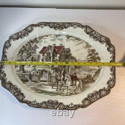 Mid 20th Century Johnson Brothers Heritage Hall Ironstone Platter-Victorian
