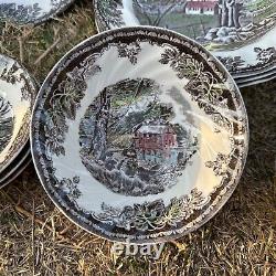 + NEW 28 Piece Johnson Brothers Friendly Village Dinner Set Plates Bowls Mugs +