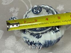 NEW-Set of 33 PCS- Johnson Brothers- Coaching Scene- Blue Dinner Set-England