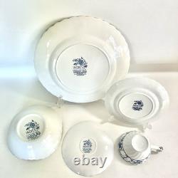 NEW Vtg 30 Pc Johnson Brothers Blue Indies Service Set, Six 5 Pc Place Settings NEW Vtg 30 Pc Johnson Brothers Blue Indies Service Set, Six 5 Pc Place Settings