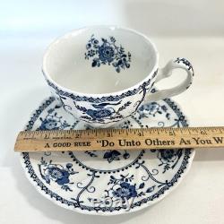 NEW Vtg 30 Pc Johnson Brothers Blue Indies Service Set, Six 5 Pc Place Settings