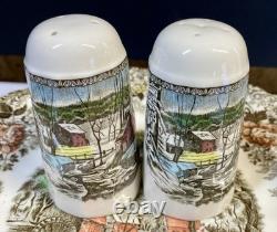 Nice Lot Johnson Bros Mill Stream Plates, Bowls Brown Multicolor