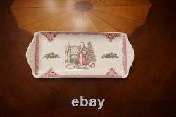 OBC by Johnson Bros. Castles Christmas with Santa 15 rectangular platter. NEW
