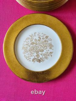 Pareek Johnson Bros Gold Encrusted 101/2 Dinner Plates Set Of 10