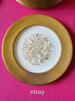 Pareek Johnson Bros Gold Encrusted 101/2 Dinner Plates Set Of 10