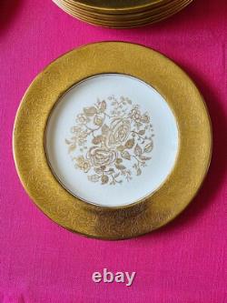 Pareek Johnson Bros Gold Encrusted 101/2 Dinner Plates Set Of 10