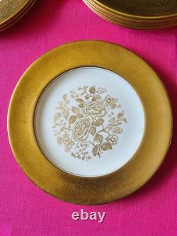 Pareek Johnson Bros Gold Encrusted 101/2 Dinner Plates Set Of 10