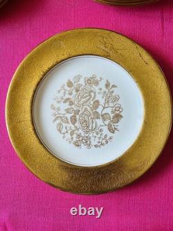 Pareek Johnson Bros Gold Encrusted 101/2 Dinner Plates Set Of 10