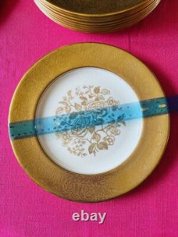 Pareek Johnson Bros Gold Encrusted 101/2 Dinner Plates Set Of 10