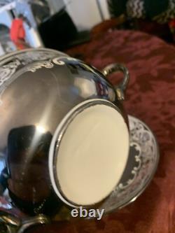 Pareek Johnson Bros. Mirror Lustre Rare Soup Bowls & Drip Saucers Free Shipping