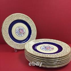 Pareek Johnson Brothers England JB311 Blue Dinner Plates 10.5 Floral, Set of 8