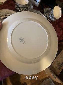 Pareek Mirror Luster Rockwell Johnson Bros? 4 dinner plates Pristine England