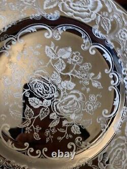 Pareek Mirror Luster Rockwell Johnson Bros? 4 dinner plates Pristine England