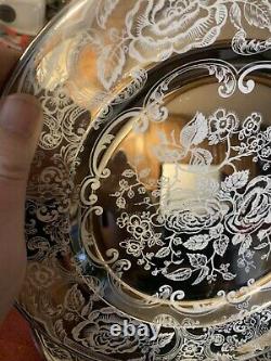 Pareek Rockwell Johnson Bros. Mirror Lustre? 4 dinner plates Pristine Rare Mint