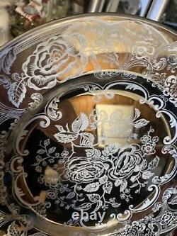 Pareek Rockwell Johnson Bros. Mirror Lustre? 4 dinner plates Pristine Rare Mint