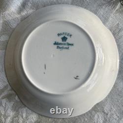 Pareek by Johnson Bros. England Black & Gold Band Gravy Dish, Bowls, Plates 24pc
