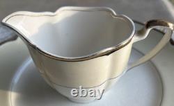 Pareek by Johnson Bros. England Black & Gold Band Gravy Dish, Bowls, Plates 24pc