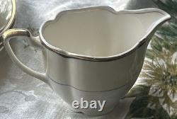 Pareek by Johnson Bros. England Black & Gold Band Gravy Dish, Bowls, Plates 24pc