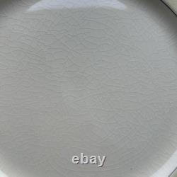Pareek by Johnson Bros. England Black & Gold Band Gravy Dish, Bowls, Plates 24pc